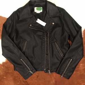 Faux Leather Jacket